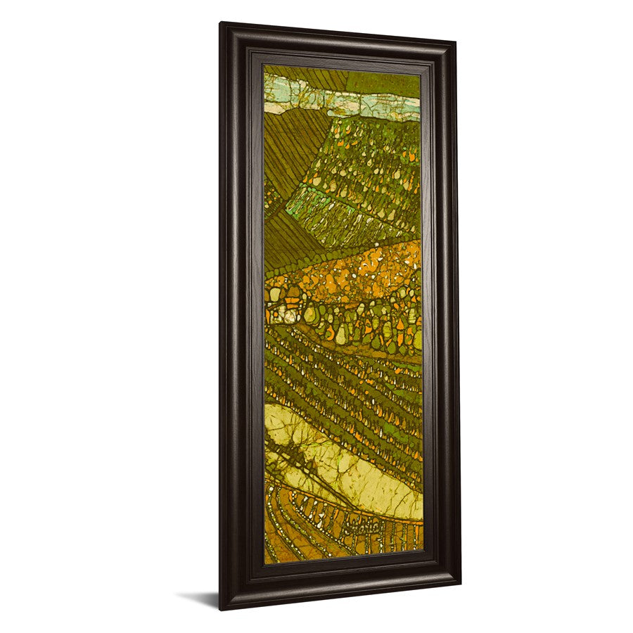 Classy Living Vineyard Batik II 18x42in Wall Art | Contemporary Botanical Graphic on Paper | Living Room & Office Decor | 1 x 18 x 42 in | Model 1767
