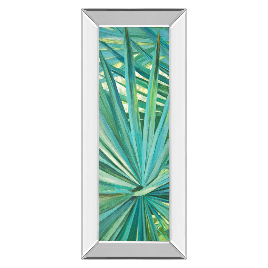 Classy Living Tropical Elegance 18x42in Wall Art | Contemporary Botanical Print with Mirrored Frame | Living Room & Bedroom Decor | 18 x 42 | Model 1770MF