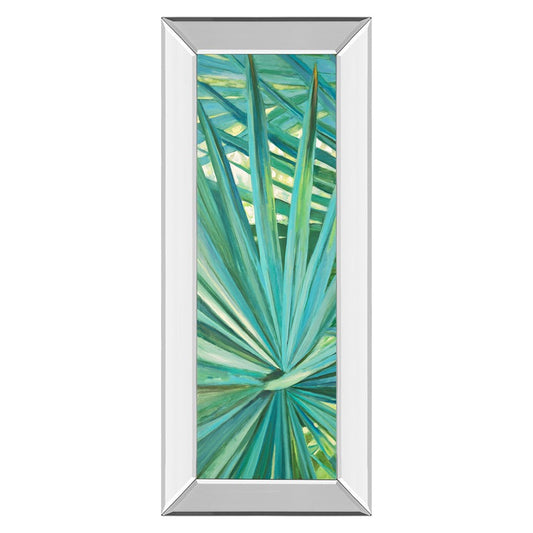 Classy Living Tropical Elegance 18x42in Wall Art | Contemporary Botanical Print with Mirrored Frame | Living Room & Bedroom Decor | 18 x 42 | Model 1770MF