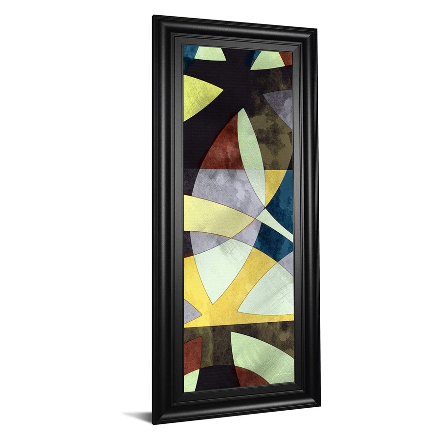 Classy Living Elliptic Path I 18x42in Wall Art | Contemporary Abstract Graphic Art in Black Frame | Living Room & Office Decor | 1 x 18 x 42 | Model 1779