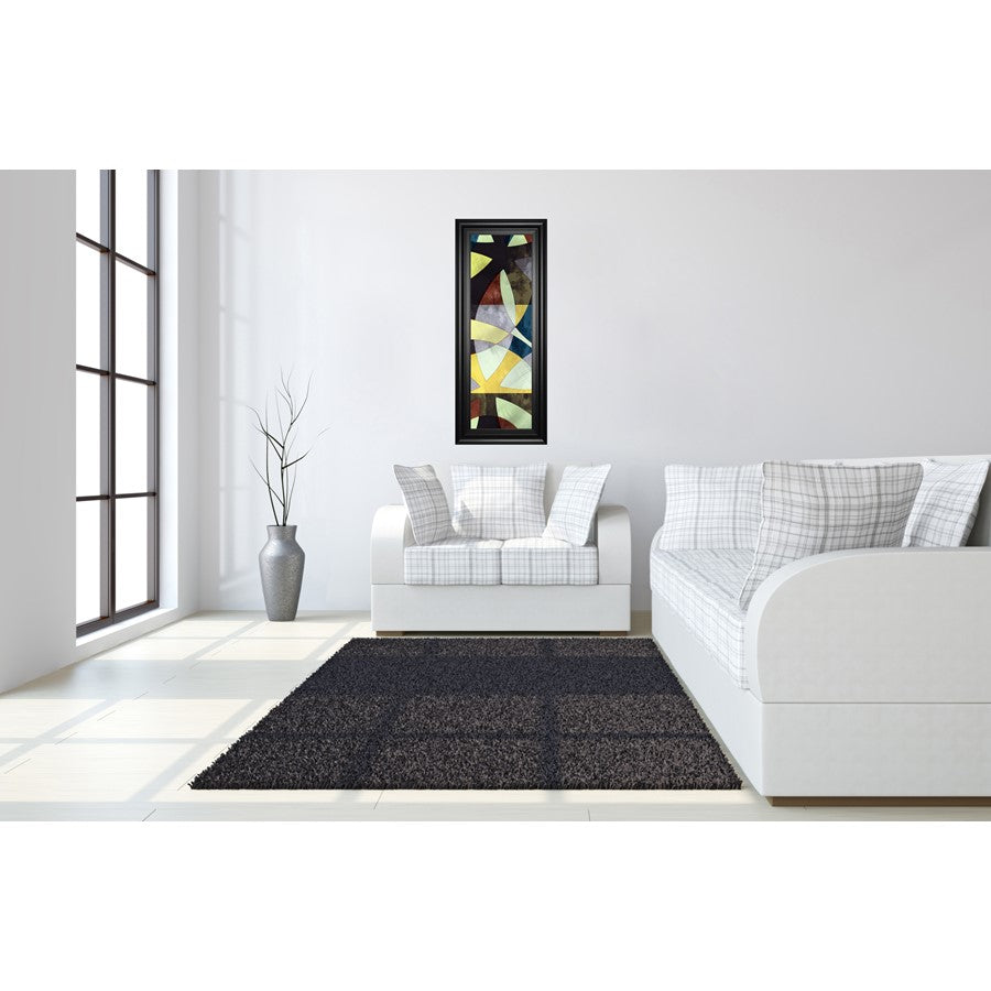Classy Living Elliptic Path I 18x42in Wall Art | Contemporary Abstract Graphic Art in Black Frame | Living Room & Office Decor | 1 x 18 x 42 | Model 1779