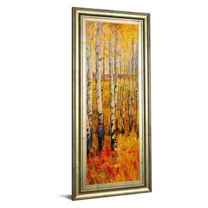 Classy Living Birch Glow 18x42in Wall Art | Contemporary Mixed Media Paper on MDF Frame | Living Room & Office Decor | 1 x 18 x 42 in | Model 1783