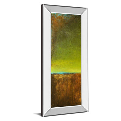 Classy Living Antigua Bay I 18x42in Vertical Wall Art | Contemporary Mixed Media with Mirrored Frame | Living Room & Office Decor | 18 x 42 | Model 1784MF