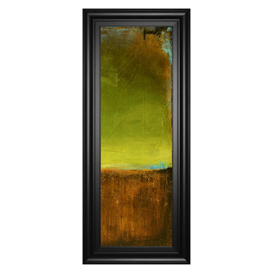 Classy Living Antigua Bay II 42in H Wall Art | Contemporary Mixed Media on Paper in Midnight Aura Frame | Living Room & Bedroom Decor | 18 x | Model 1785