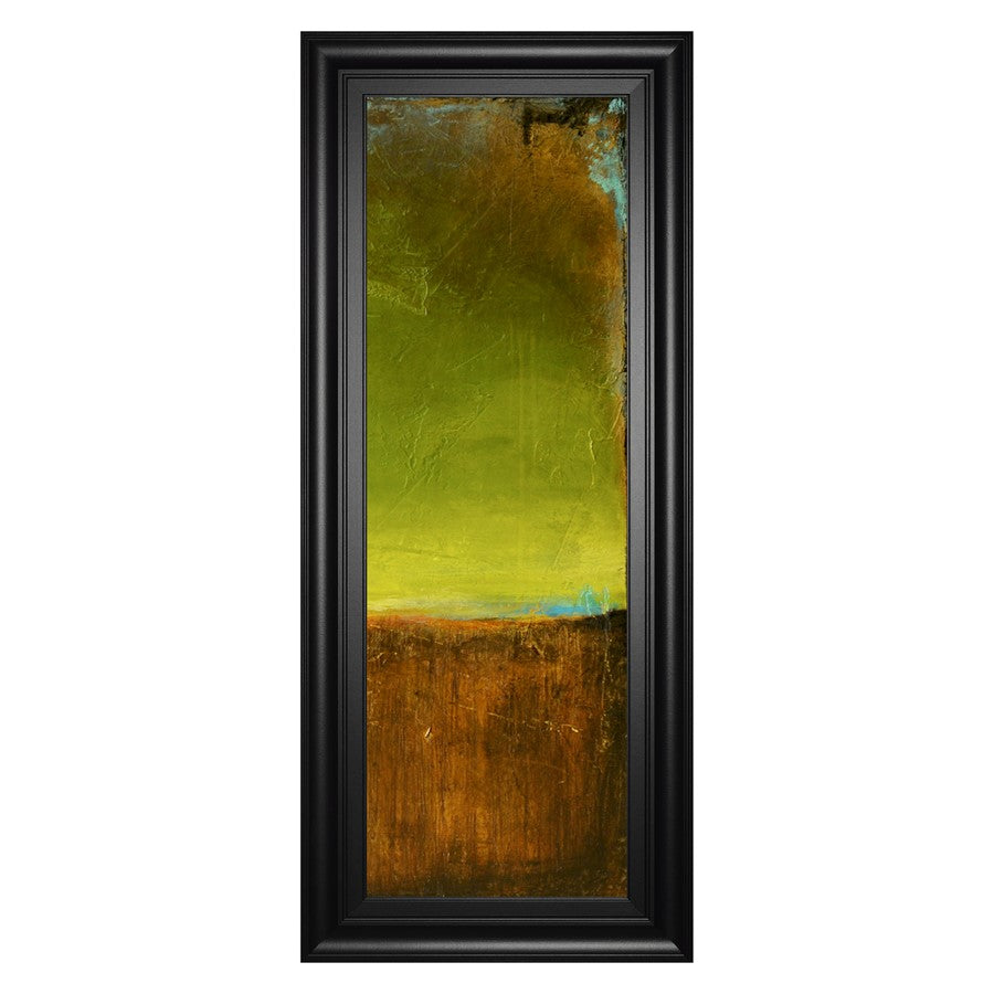 Classy Living Antigua Bay II 42in H Wall Art | Contemporary Mixed Media on Paper in Midnight Aura Frame | Living Room & Bedroom Decor | 18 x | Model 1785