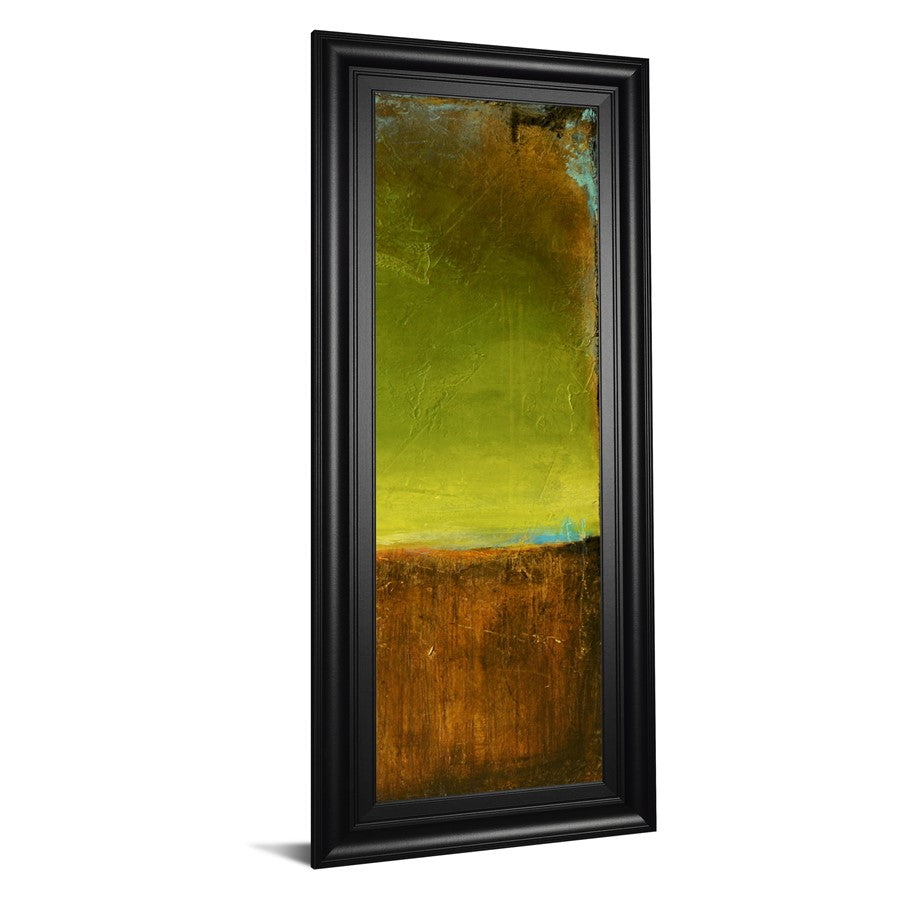 Classy Living Antigua Bay II 42in H Wall Art | Contemporary Mixed Media on Paper in Midnight Aura Frame | Living Room & Bedroom Decor | 18 x | Model 1785