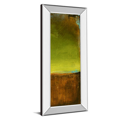 Classy Living Antigua Bay II 18x42in Wall Art | Contemporary Abstract Coastal Landscape with Mirrored Frame | Living Room & Bedroom Decor | Model 1785MF