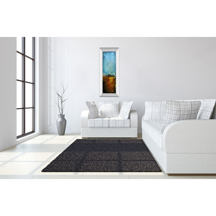 Classy Living Harmony Blend 18x42in Wall Art | Transitional Mixed Media Abstract on Paper | Living Room & Office Decor | 3 x 18 x 42 in | Model 1787MF