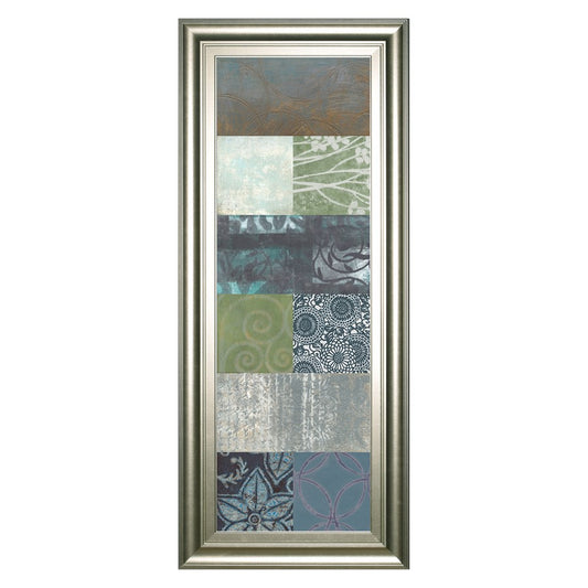 Classy Living Zen Panel II 18x42in Wall Art | Contemporary Silver Serenity MDF Frame | Living Room & Office Decor | 1 x 18 x 42 in | Model 1789