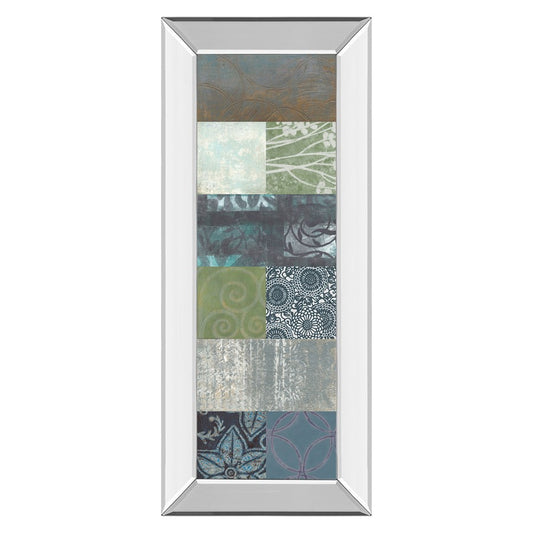 Classy Living Zen Panel II 18x42in Wall Art | Contemporary Mirrored Frame | Living Room & Office Decor | 18 x 42 x 3 in | Model 1789MF