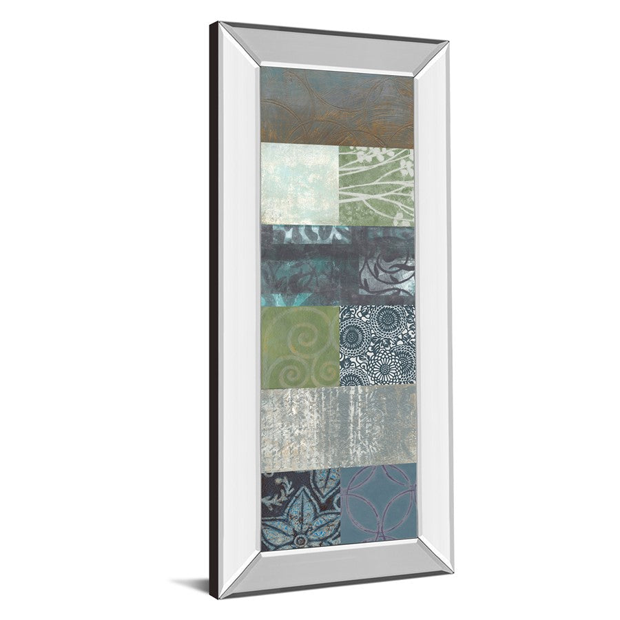 Classy Living Zen Panel II 18x42in Wall Art | Contemporary Mirrored Frame | Living Room & Office Decor | 18 x 42 x 3 in | Model 1789MF