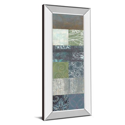 Classy Living Zen Panel II 18x42in Wall Art | Contemporary Mirrored Frame | Living Room & Office Decor | 18 x 42 x 3 in | Model 1789MF