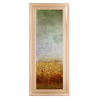 Classy Living Lush Field 18x42in Wall Art | Contemporary Rose Gold Romance MDF Frame | Living Room & Bedroom Tranquil Decor | 1 x 18 x 42 in | Model 1790