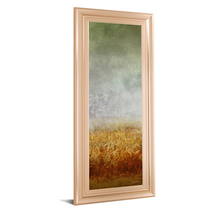 Classy Living Lush Field 18x42in Wall Art | Contemporary Rose Gold Romance MDF Frame | Living Room & Bedroom Tranquil Decor | 1 x 18 x 42 in | Model 1790