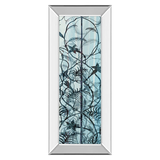 Classy Living Shadow Fern Echo 18x42in Wall Art | Transitional Mirrored Frame | Living Room & Bedroom Decor | 18 x 42 x 3 in | Model 1793MF