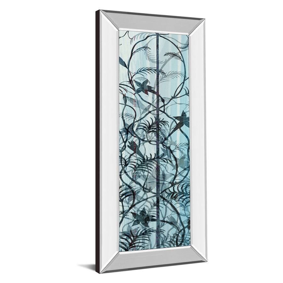 Classy Living Shadow Fern Echo 18x42in Wall Art | Transitional Mirrored Frame | Living Room & Bedroom Decor | 18 x 42 x 3 in | Model 1793MF