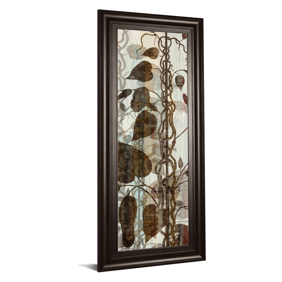 Classy Living Climbing Vines 18x42in Wall Art | Transitional MDF Frame with Glass | Living Room & Bedroom Botanical Decor | 1 x 18 x 42 in | Model 1794