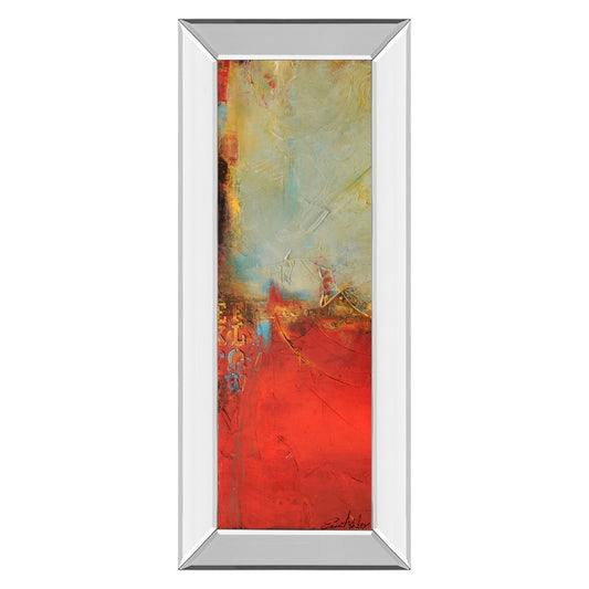 Classy Living Urban Pulse 18x42in Wall Art | Contemporary Mixed Media with Mirrored Frame | Living Room & Office Decor | 18 x 42 x 3 in | Model 1798MF