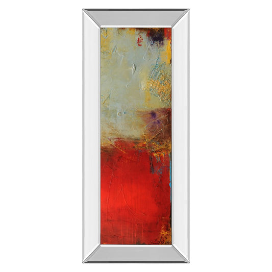 Classy Living Vibrant Layers 18x42in Wall Art | Contemporary Mixed Media with Mirrored Frame | Living Room & Office Decor | 18 x 42 x 3 in | Model 1799MF