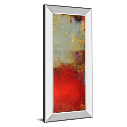 Classy Living Vibrant Layers 18x42in Wall Art | Contemporary Mixed Media with Mirrored Frame | Living Room & Office Decor | 18 x 42 x 3 in | Model 1799MF