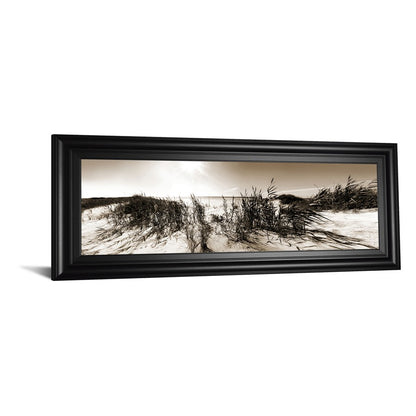 Classy Living Dune Breeze Wall Art 42x18in | Traditional Coastal Black MDF Frame | Living Room, Bedroom & Office Decor | 42 x 18 x 1 in | Model 1800