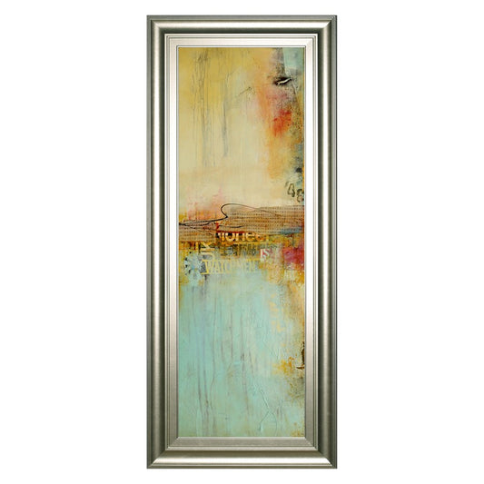 Classy Living Elegant Serenity 42in H Wall Art | Contemporary Abstract Multicolor on Silver MDF Frame | Living Room & Office Decor | 1 x 18 x | Model 1815