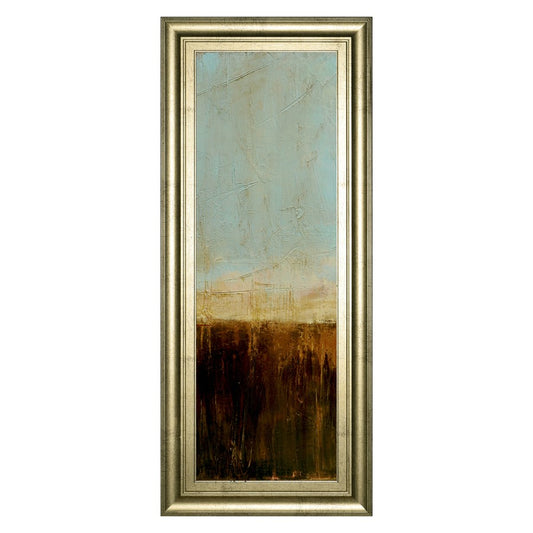 Classy Living Amber Meadowlight 18x42in Wall Art | Contemporary Mixed Media on Gilded Radiance MDF Frame | Living Room & Office Decor | 1 x | Model 1819