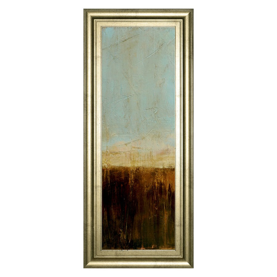 Classy Living Amber Meadowlight 18x42in Wall Art | Contemporary Mixed Media on Gilded Radiance MDF Frame | Living Room & Office Decor | 1 x | Model 1819