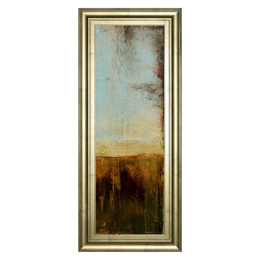 Classy Living Rustic Dawn 18x42in Wall Art | Contemporary Gold MDF Frame with Paper Print | Living Room & Bedroom Decor | 1 x 18 x 42 in | Model 1820