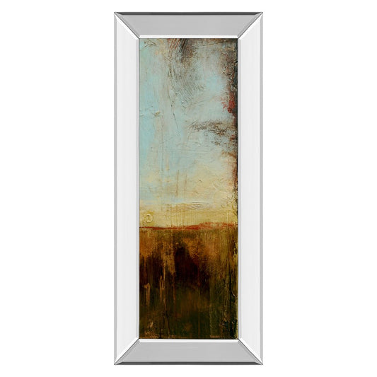 Classy Living Rustic Dawn 18x42in Wall Art | Contemporary Multicolor Abstract on Mirrored Frame | Living Room & Bedroom Decor | 18 x 42 x 3 | Model 1820MF