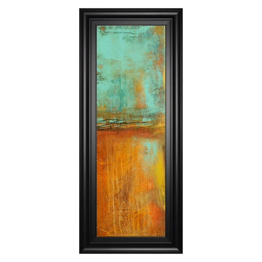 Classy Living Vibrant Horizon 18x42in Wall Art | Contemporary Multicolor Abstract on Paper | Living Room & Office Decor | 1 x 18 x 42 in | Model 1822