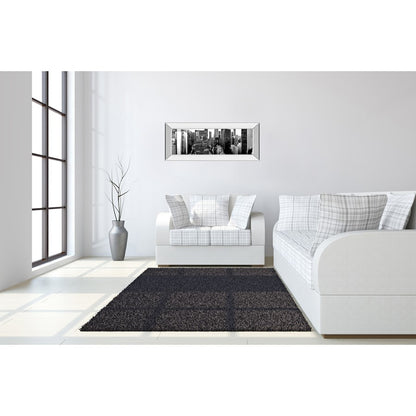 Classy Living Urban Vista 42x18in Wall Art | Contemporary Cityscape Photograph with Mirrored Frame | Living Room & Office Decor | 42 x 18 x | Model 1836MF