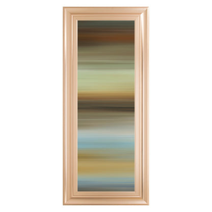 Classy Living Abstract Horizon I 42in Vertical Wall Art | Contemporary Rose Gold MDF Frame on Paper | Living Room & Office Decor | 18 x 42 x | Model 1855