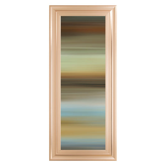 Classy Living Abstract Horizon I 42in Vertical Wall Art | Contemporary Rose Gold MDF Frame on Paper | Living Room & Office Decor | 18 x 42 x | Model 1855