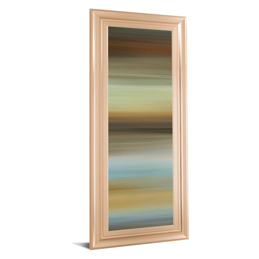 Classy Living Abstract Horizon I 42in Vertical Wall Art | Contemporary Rose Gold MDF Frame on Paper | Living Room & Office Decor | 18 x 42 x | Model 1855
