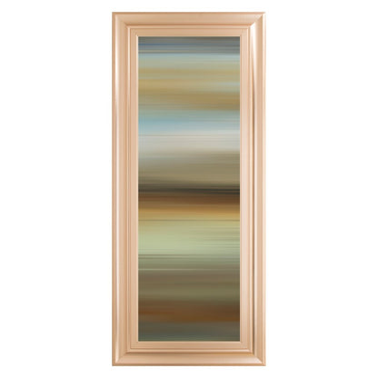 Classy Living Serene Horizon 18x42in Wall Art | Contemporary Abstract Landscape in Rose Gold Romance Frame | Living Room & Bedroom Decor | 1 | Model 1856