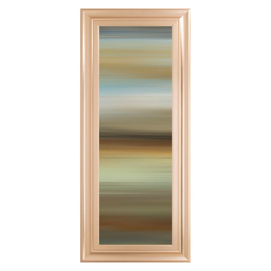 Classy Living Serene Horizon 18x42in Wall Art | Contemporary Abstract Landscape in Rose Gold Romance Frame | Living Room & Bedroom Decor | 1 | Model 1856