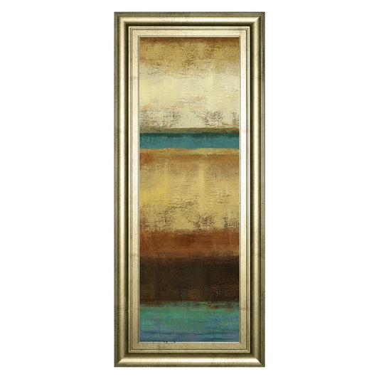 Classy Living Elegant Horizon Wall Art 18x42in | Contemporary Gilded Radiance MDF Frame with Glass | Living Room & Office Decor | 1 x 18 x 42 | Model 1865