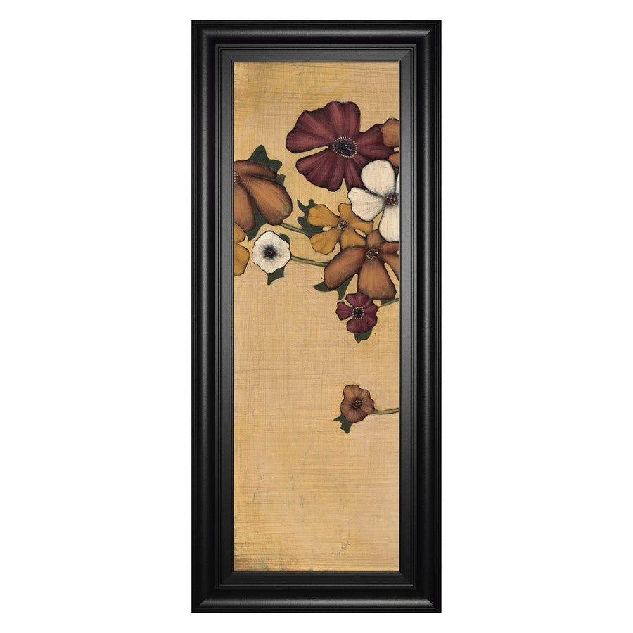 Classy Living Meadow Ember 18x42in Wall Art | Traditional Multicolor Paper on MDF in Black Frame | Living Room & Bedroom Accent | 18 x 42 x 1 | Model 1899