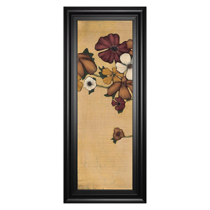 Classy Living Meadow Ember 18x42in Wall Art | Traditional Multicolor Paper on MDF in Black Frame | Living Room & Bedroom Accent | 18 x 42 x 1 | Model 1899