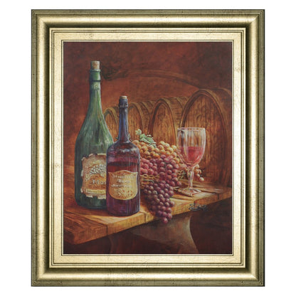 Classy Living Elegant Vineyard Wall Art 22x26in | Traditional Gilded Radiance Frame with Glass | Living Room & Dining Room Decor | 1 x 22 x 26 | Model 325