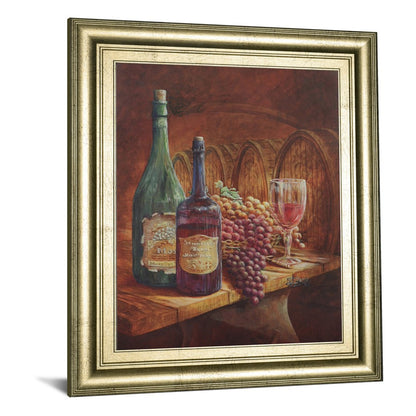 Classy Living Elegant Vineyard Wall Art 22x26in | Traditional Gilded Radiance Frame with Glass | Living Room & Dining Room Decor | 1 x 22 x 26 | Model 325