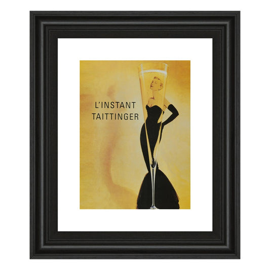 Classy Living Taittinger Elegance Wall Art 22x26in | Antique/Vintage Style Midnight Aura MDF Frame | Living Room & Dining Room Decor | 22 x 26 | Model 359