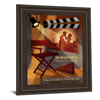 Classy Living Director's Cut Awards 22x26in Wall Art | Contemporary Cinnamon Mocha MDF Frame | Living Room & Media Room Decor | 22 x 26 x 1 in | Model 4698