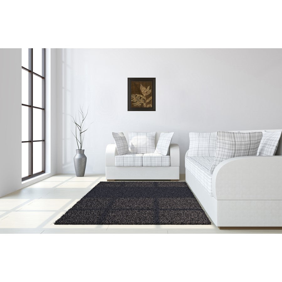 Classy Living Tropical Elegance 22x26in Wall Art | Contemporary Botanical Dark Chocolate MDF Frame | Living Room & Bedroom Decor | 22 x 26 x | Model 4704