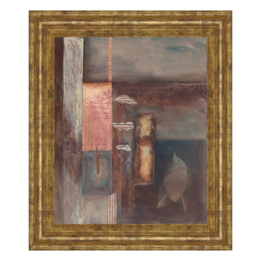 Classy Living Autumn Whisper 22x26in Wall Art | Contemporary Gilded Radiance MDF Frame | Living Room & Bedroom Decor | 1 x 22 x 26 in | Model 4718