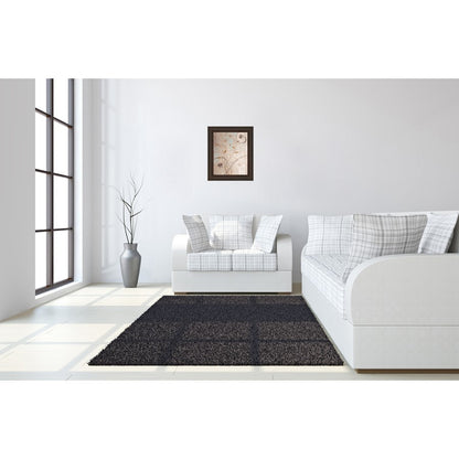 Classy Living Spring Meadow 22x26in Wall Art | Contemporary Botanical Paper Print in Cinnamon Mocha MDF Frame | Living Room & Bedroom Decor | Model 4768