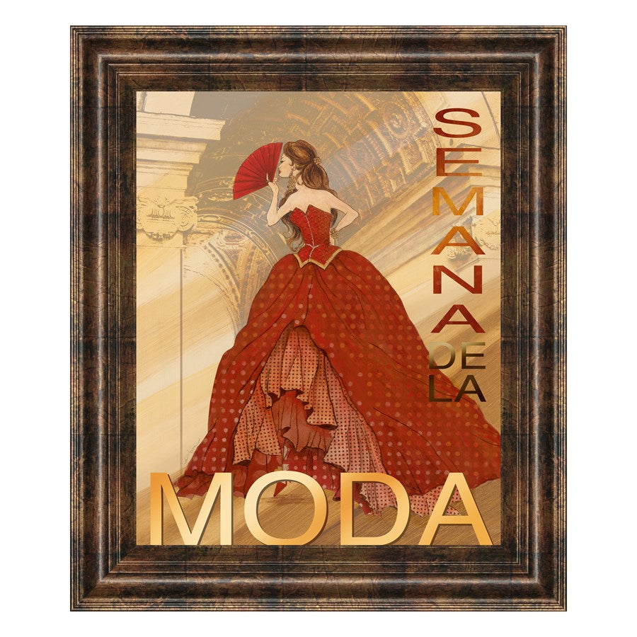 Classy Living Fashion Elegance Wall Art 22x26in | Contemporary Dark Chocolate MDF Frame | Living Room, Bedroom & Office Decor | 1 x 22 x 26 in | Model 4804