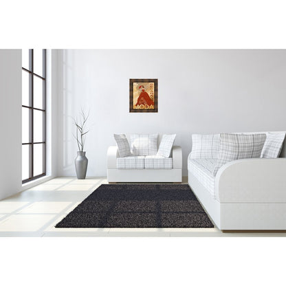 Classy Living Fashion Elegance Wall Art 22x26in | Contemporary Dark Chocolate MDF Frame | Living Room, Bedroom & Office Decor | 1 x 22 x 26 in | Model 4804