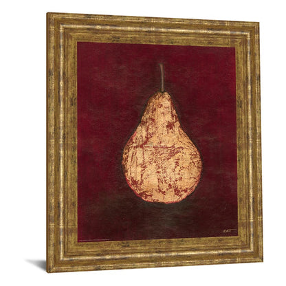 Classy Living Golden Pear Wall Art 22x26in | Contemporary Gilded Radiance MDF Frame | Living Room & Dining Room Decor | 22 x 26 x 1 in | Model 4840